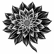 © Yasin - black and white flower vector