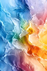 Poster - Abstract Rainbow Swirls.