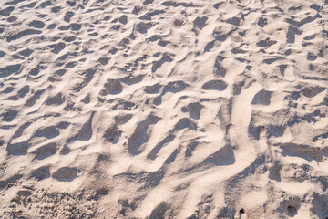 High Quality Detail Of Sand texture background Top view. Beautiful nature and travel background