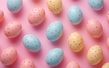 Easter Eggs Polka Dot Pattern