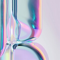 minimalist holographic background heavy blur smooth forms glass