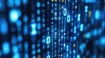 Binary code abstract pattern