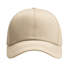 Stylish beige cap featuring a classic design, perfect for casual outings and outdoor activities, png, cutout