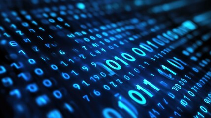 Binary code abstract pattern