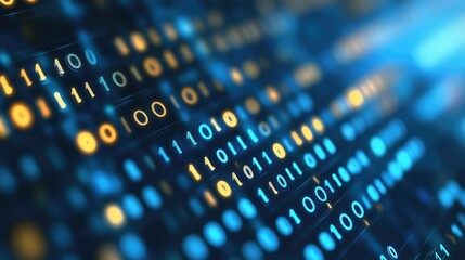 Binary code abstract pattern