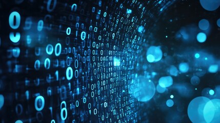 Binary code abstract pattern