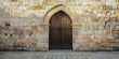 © Светлана Воротняк - Ancient gate, arch entrance in brick wall with view of ancient city. Entrance to Jerusalem