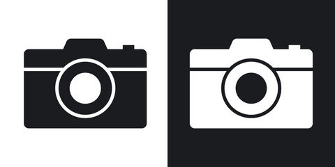 Camera icon vector collection.