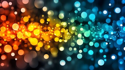 Poster - Abstract Bokeh Lights Background.