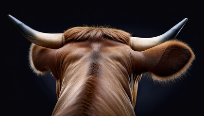 close up of a bull