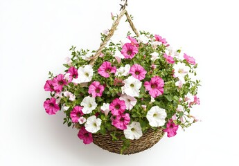 Canvas Print - Flowers of petunias isolated with clipping path