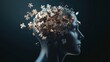 © flashmovie - Abstract human head with floating puzzle pieces, symbolizing the complexity of the mind and cognition