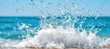 © ardanz - Splashing waves creating foam on a sunny beach.