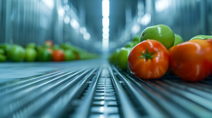 Wall Mural - Modern Fruit And Vegetable Processing Facility