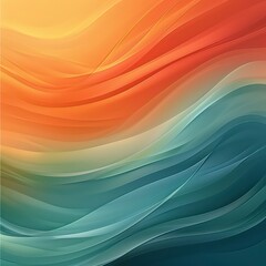 abstract gradient design background in orange, green, blue, elegant colors