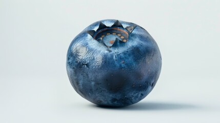 Fresh blueberry isolated over white background.