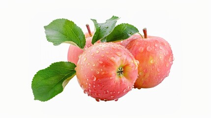 Poster - Apple fruit over white background