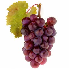 Poster - A bunch of grape fruit isolated over white background