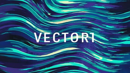 Poster - Abstract wavy vector background