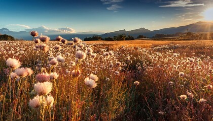 Canvas Print - field of flowers