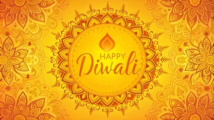 Wall Mural - Beautiful Diwali greetings