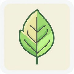 leaf icon design isolated on a white background