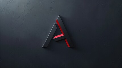 A red and black triangle with the letter A in the middle