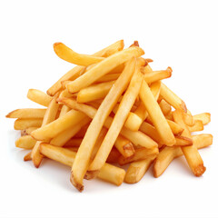 french fries isolated on white (chips)