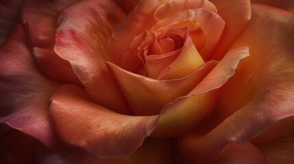 Wall Mural - Close-up photograph of a rose indoors