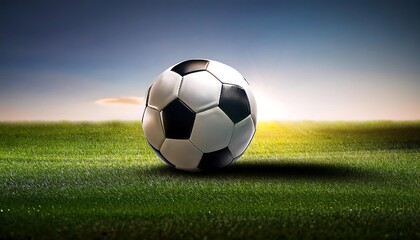 clipping path around a soccer ball placed on a grass field. The path should outline