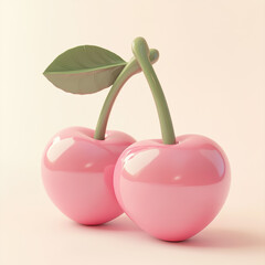 Poster - Pink Cherries.