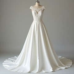 female wedding dress white design