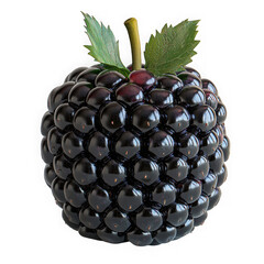 Wall Mural - blackberry isolated on a transparent background png file no background_1 png file