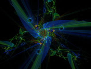 Imaginatory fractal abstract background Image