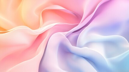 Aufkleber - High-resolution close-up of an abstract background with flowing lines and soft, pastel colors, creating a serene and calming visual experience.
