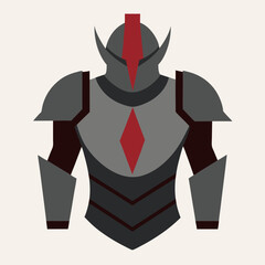 warrior armor vector illustration