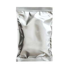 white blank foil food pack bag packaging collection illustration isolated transparent background, pn