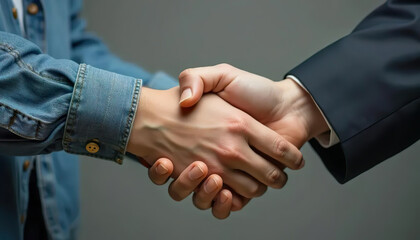 business people shaking hands