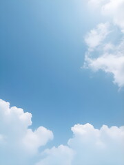 Poster - blue sky with clouds