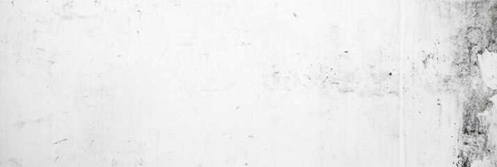 White old concrete wall light grunge texture wide banner format background with copy space for text. Grunge light gray Soft white texture