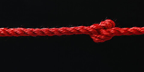 the deafening sound of nothingness: a void of silence, with a single red string tugging at the corne