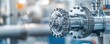 © Panisara - A closeup of a rotary valve on an industrial pipe