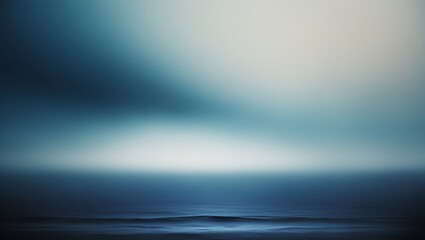 Wall Mural - Minimalist seascape with blue tones