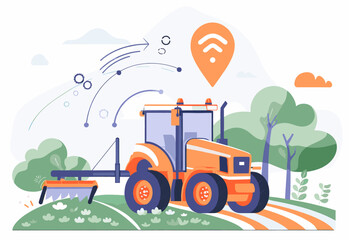 Applying AI and wireless system in precision agriculture with modern tractor