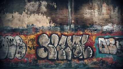 Wall Mural - Grunge concrete wall background