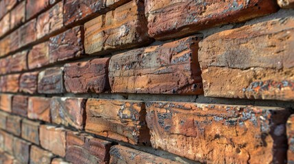 Poster - Home's wall made of brick design.