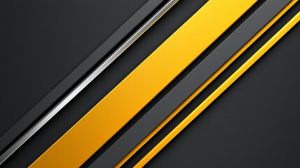 Wall Mural - Modern abstract background with yellow and gray diagonal lines