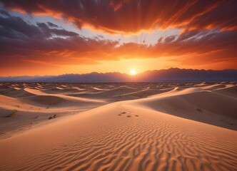 Empty Quarter Desert Dunes at Liwa, Abu Dhabi, United Arab Emirates
