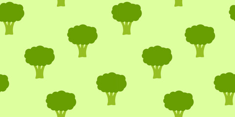 broccoli pattern Background. flat illustration broccoli background. seamless pattern broccoli. broccoli flat illustration background. seamless pattern of broccoli.