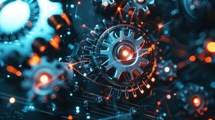 hardware, software abstract background